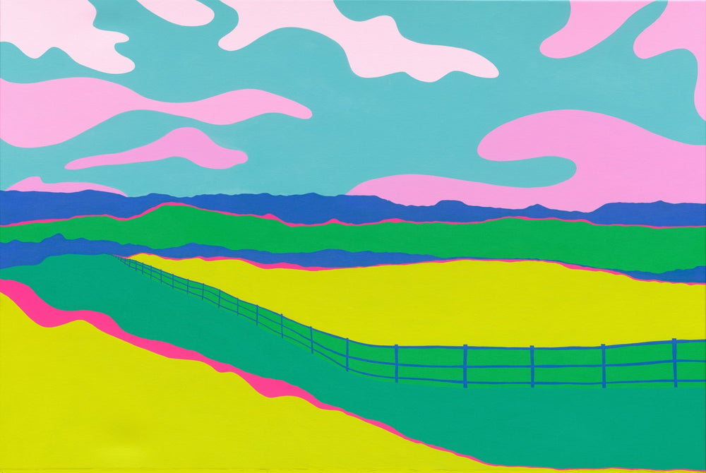 abstract vibrant landscape