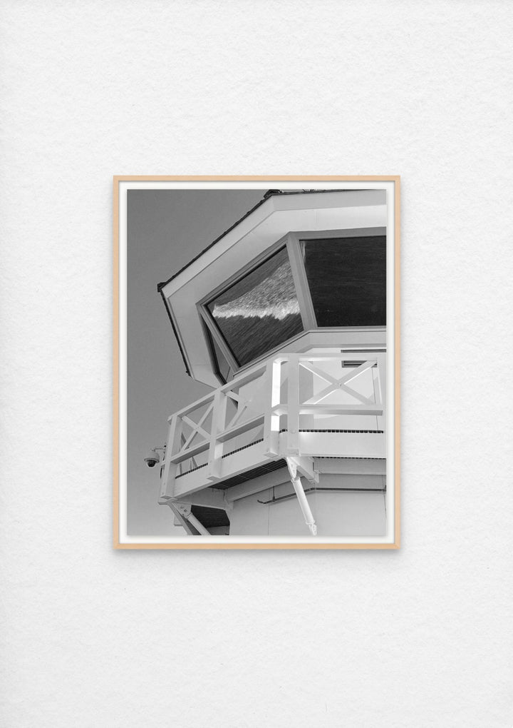 Wave Reflection, Huntington Beach Lifeguard Tower