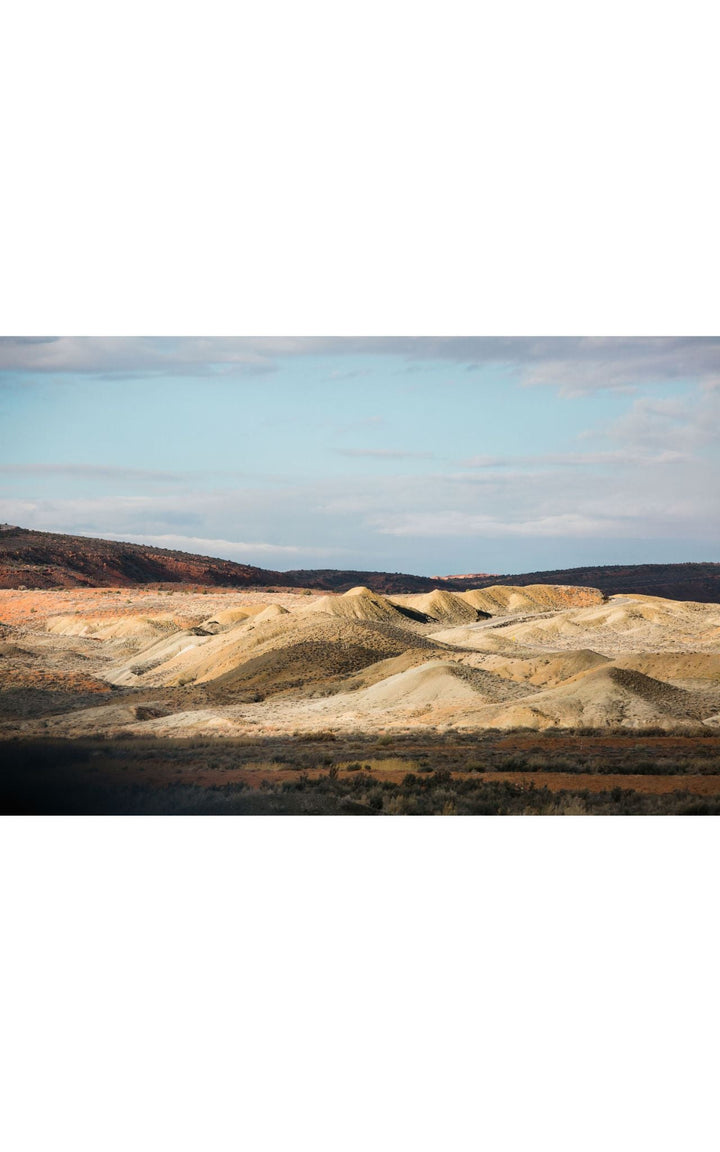 Photograph of desert landscape in Moab, Utah.
