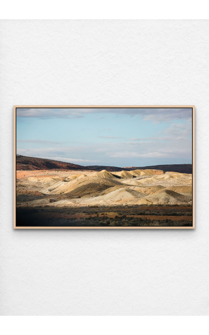 Photograph of desert landscape in Moab, Utah.