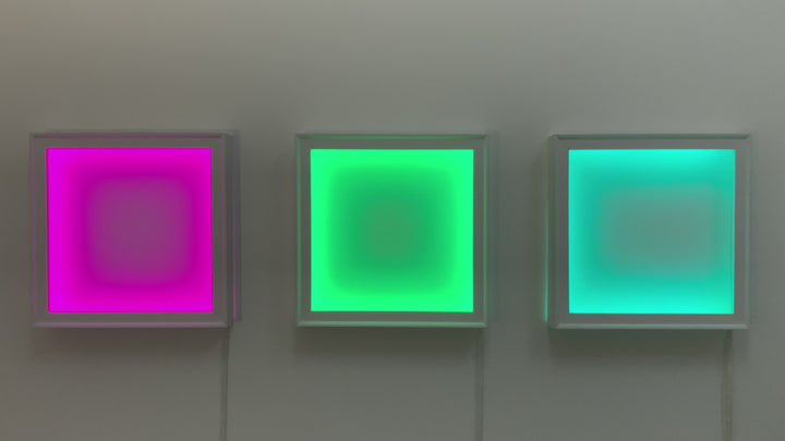 multiple wall relief light sculptures