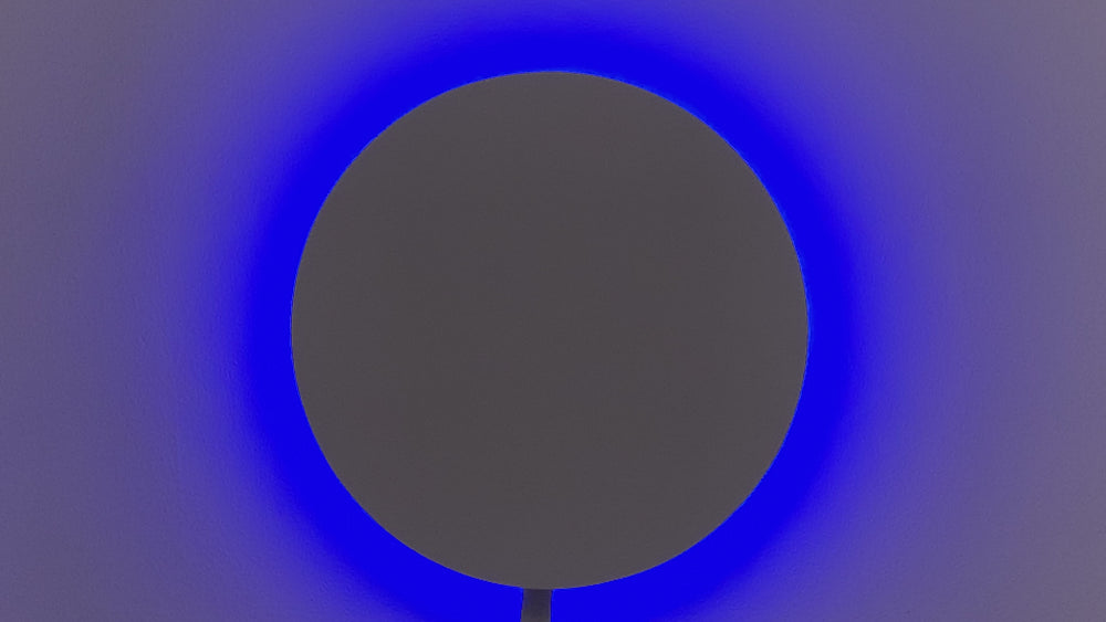 circular light sculpture