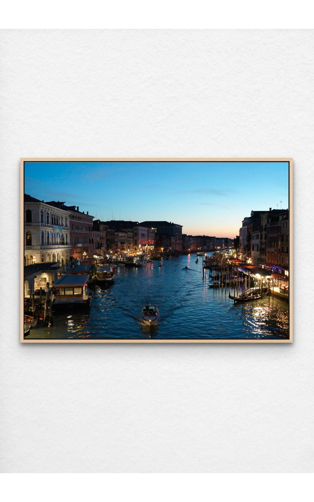 Venice's Grand Canal at twilight.