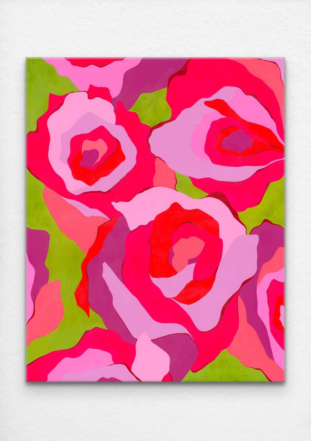 abstract rose painting