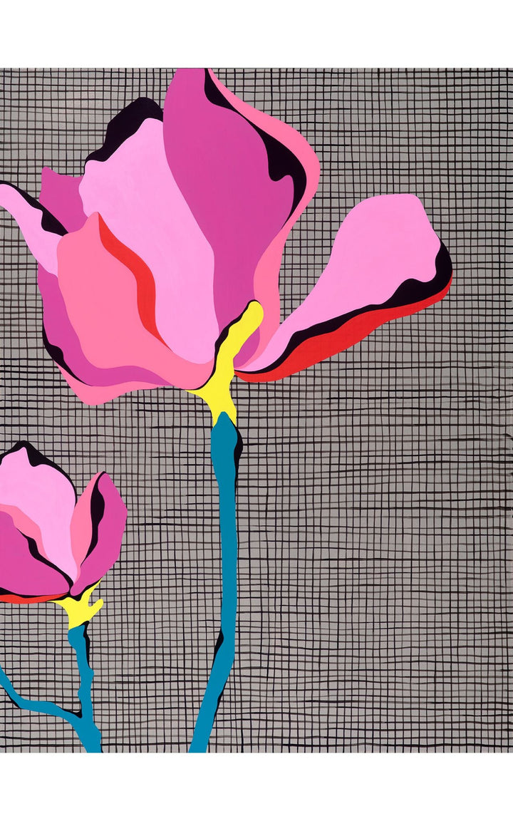 vibrant flower painting