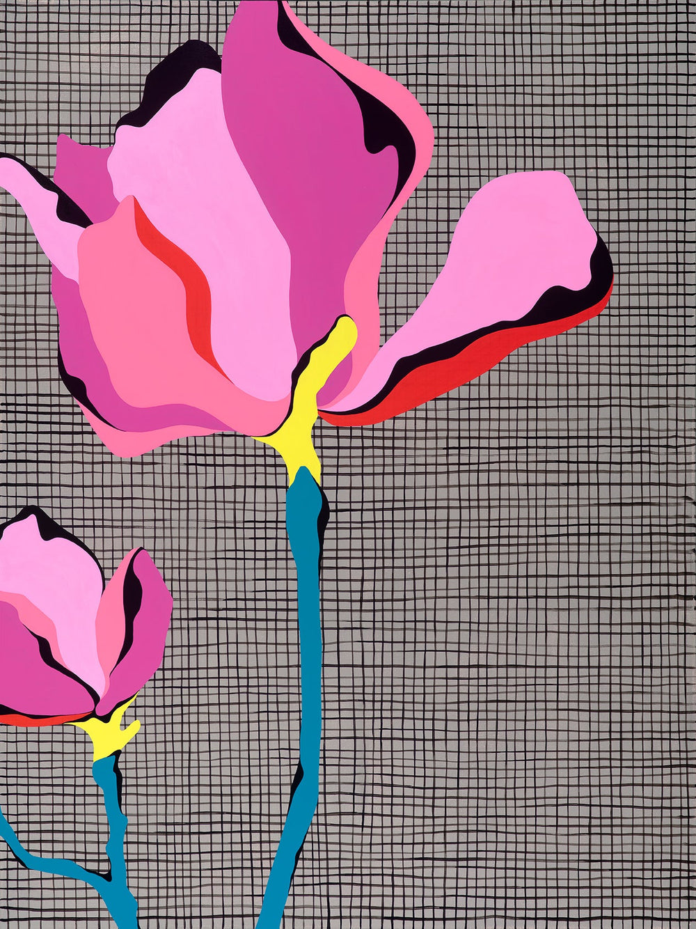 vibrant flower painting