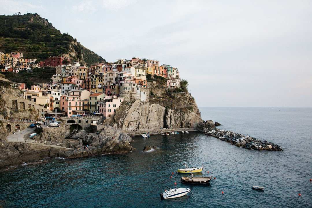 Coastal photography of Italian city