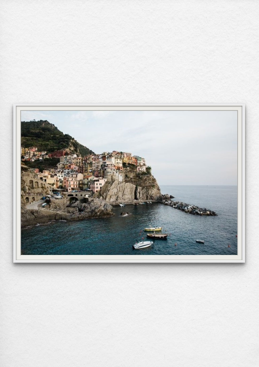 Coastal photography of Italian city