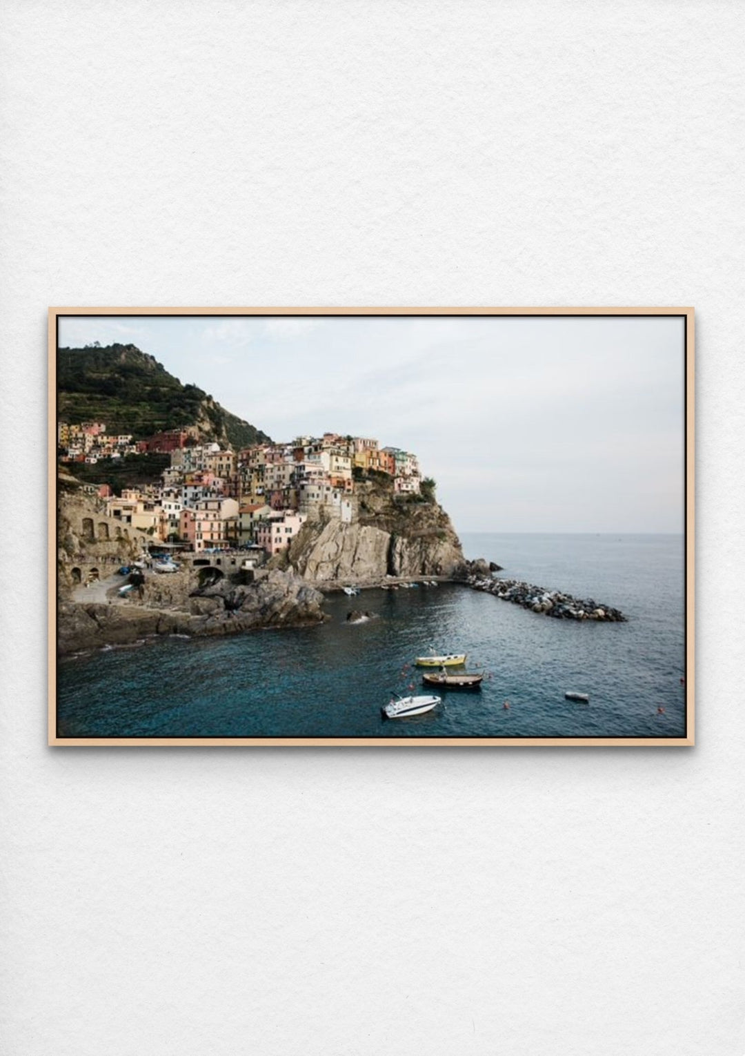 Coastal photography of Italian city