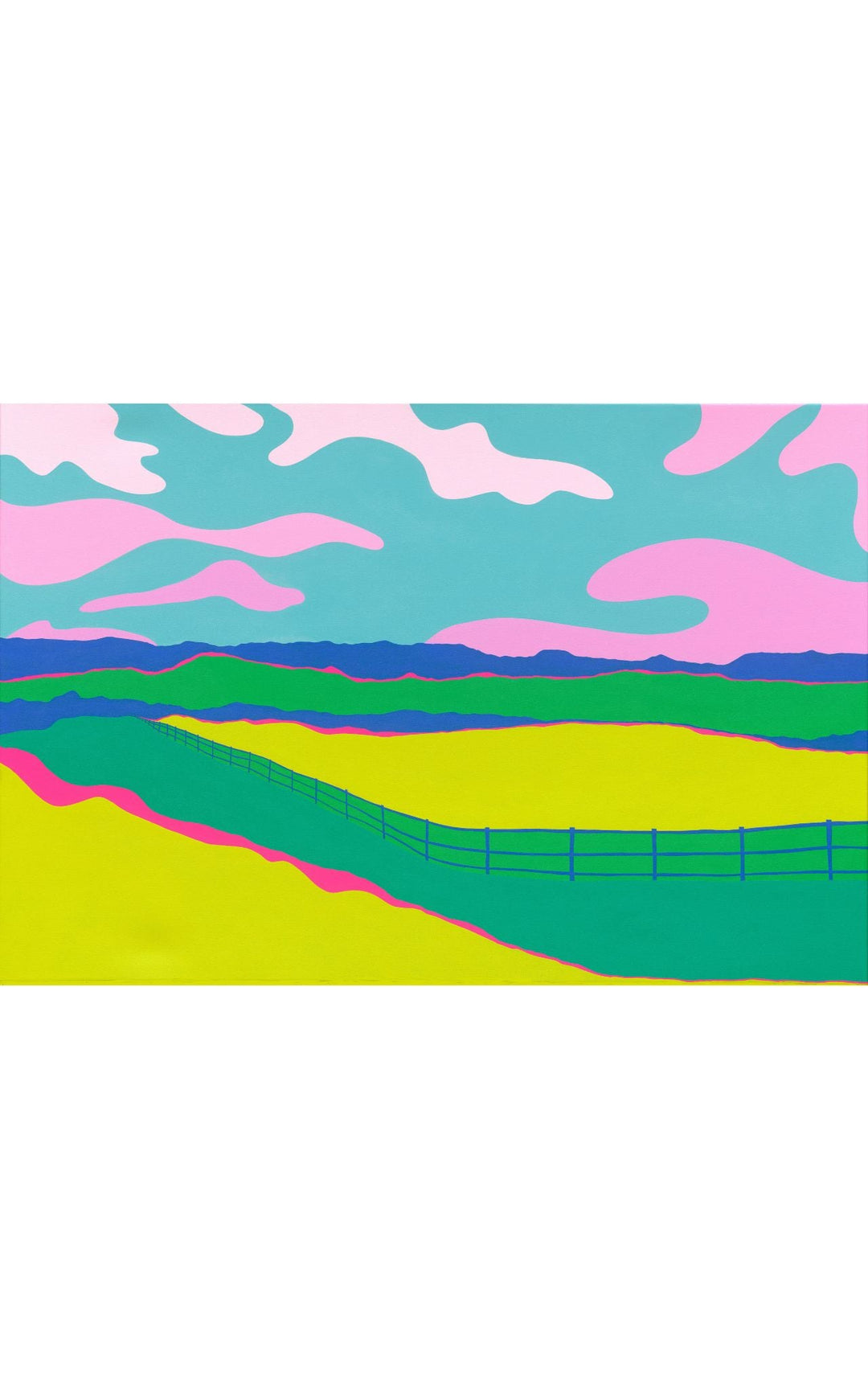 abstract vibrant landscape
