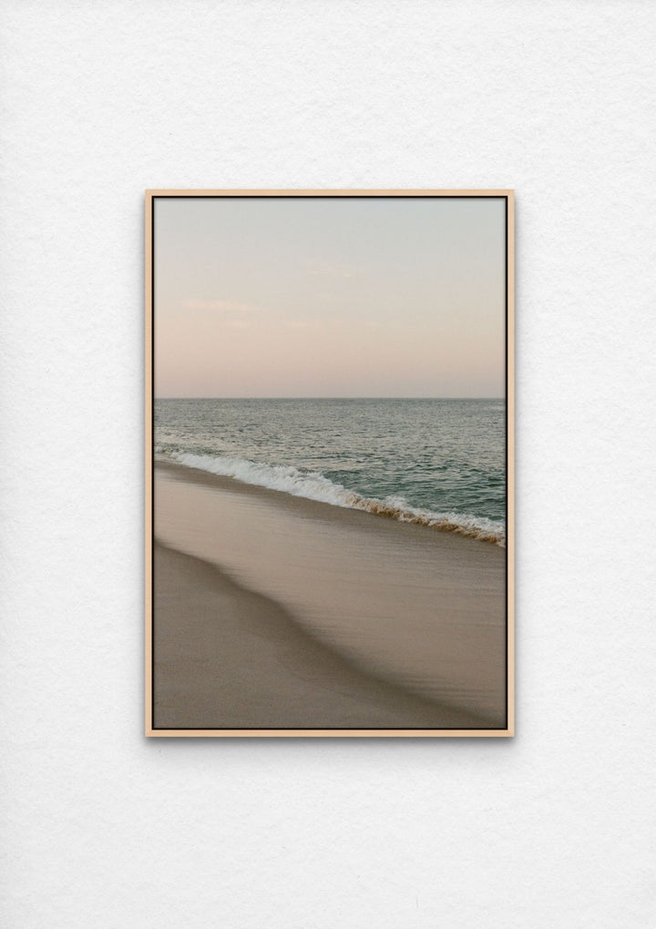 Cape Cod shoreline at dusk.