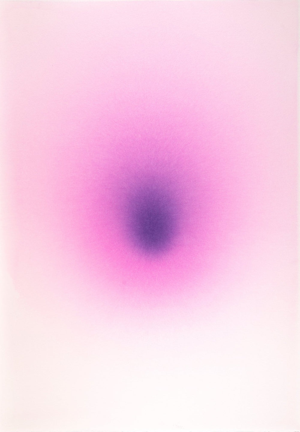 minimalist composition with intense magenta color in the center fading outward in diluted hues