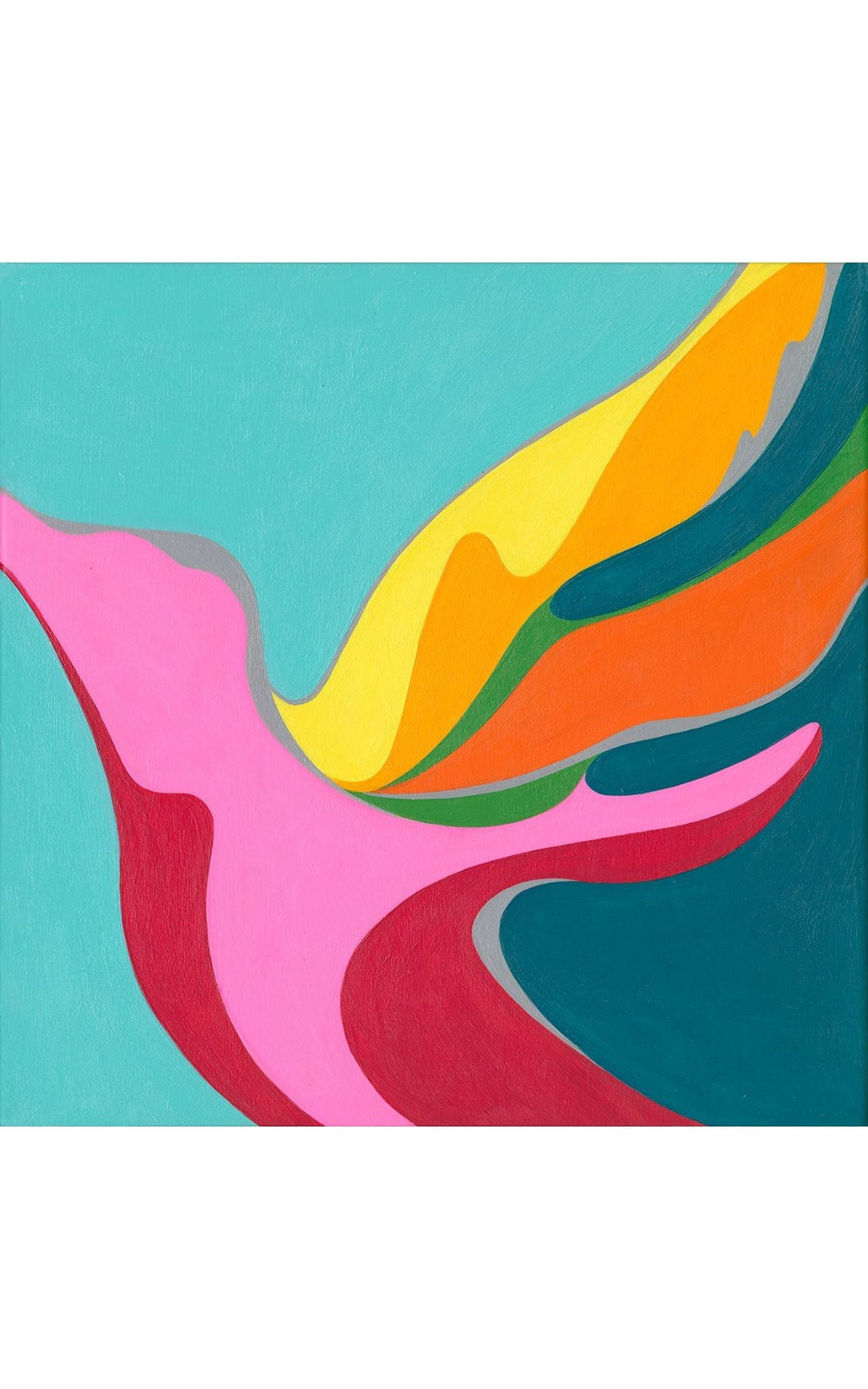 abstract bird painting