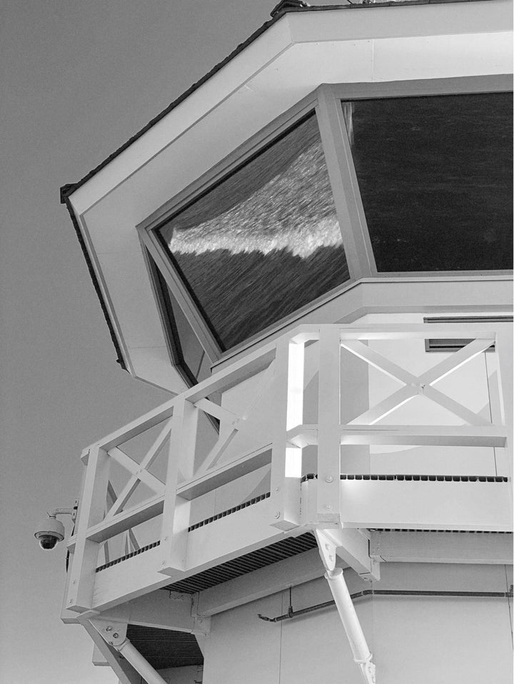 Wave Reflection, Huntington Beach Lifeguard Tower