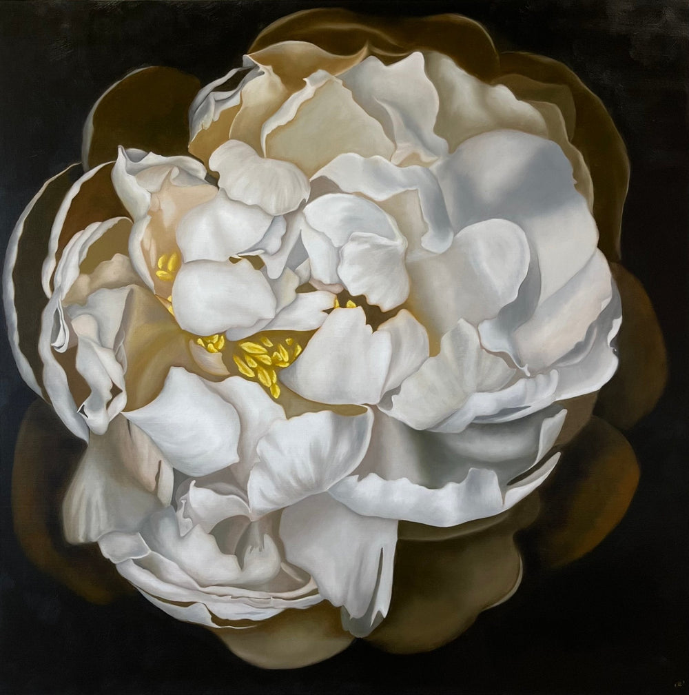 Peony painting after the traditional realism. 