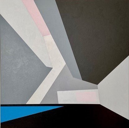 Minimalist original artwork utilizing perspective and a neutral palette by Lars Jerlach